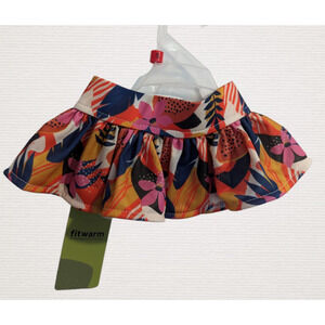 Fit Warm Floral Dog Pet Skirt with 2 Snap closure Size M